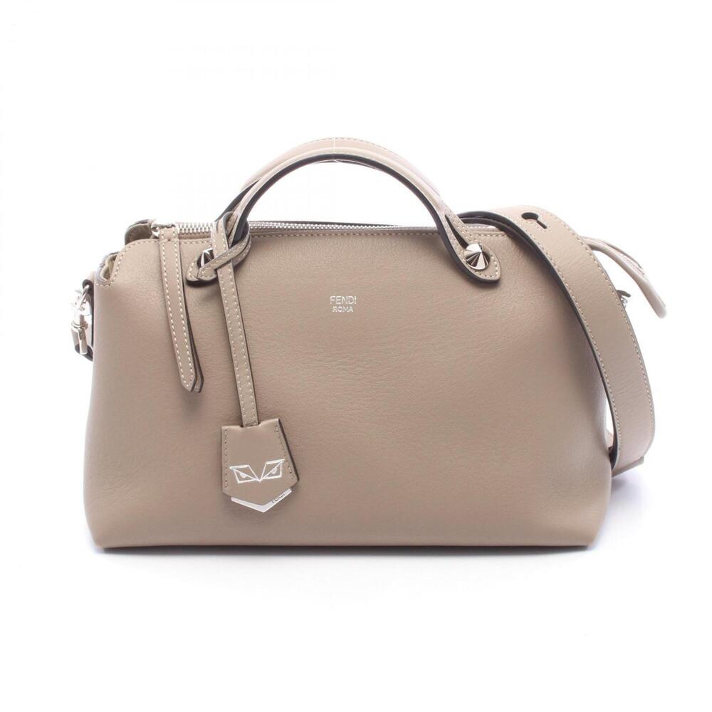 Fendi BY THE WAY MEDIUM 2-Way Handbag, Leather, Women's, Beige, 8BL146
